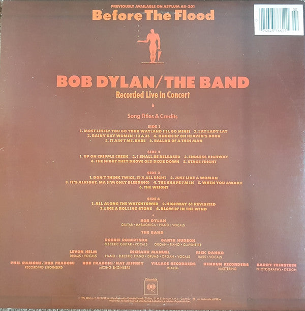 Bob Dylan / The Band - Before The Flood (2xLP, Album, RE, Car)