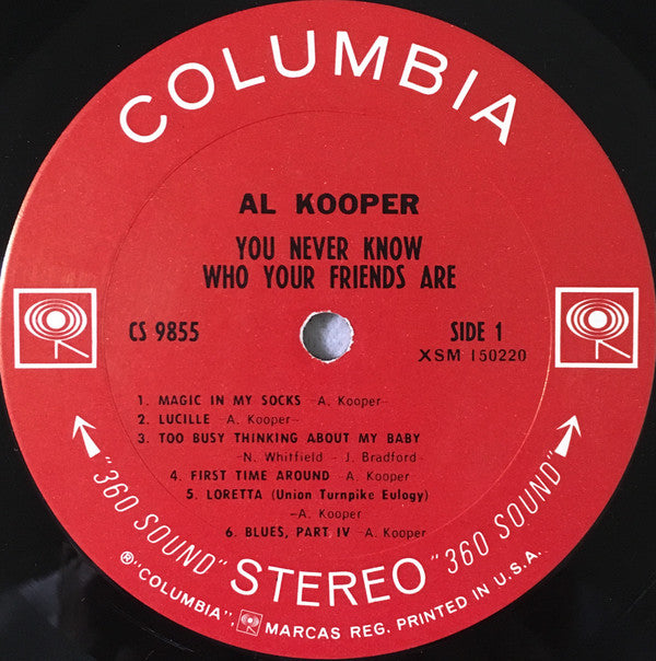 Al Kooper - You Never Know Who Your Friends Are (LP, Album, Ter)