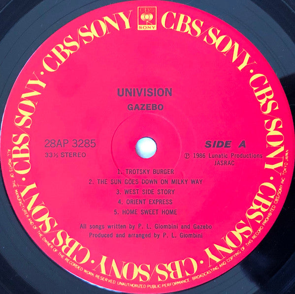 Gazebo - Univision (LP, Album)