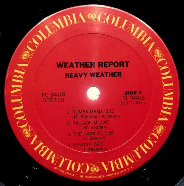 Weather Report - Heavy Weather (LP, Album, San)