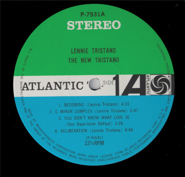 Lennie Tristano - The New Tristano (LP, Album, RE)
