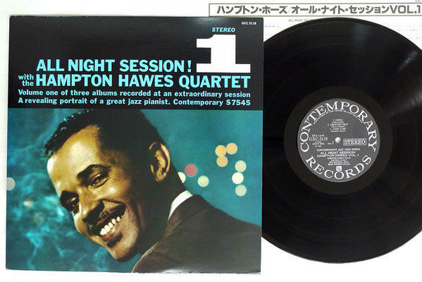 Hampton Hawes Quartet - All Night Session, Vol. 1(LP, Album, Mono, RE)