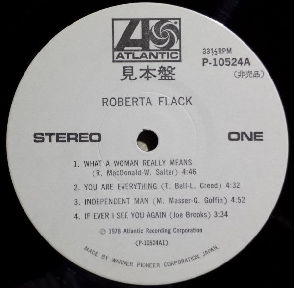 Roberta Flack - Roberta Flack (LP, Album, Promo)