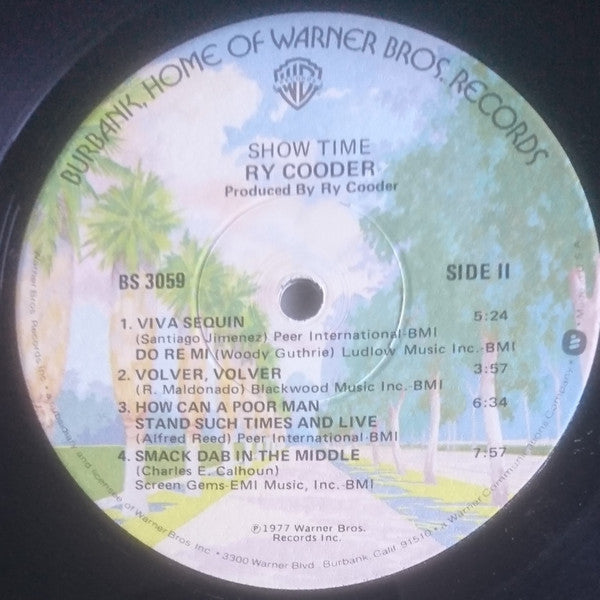 Ry Cooder - Show Time (LP, Album, Win)