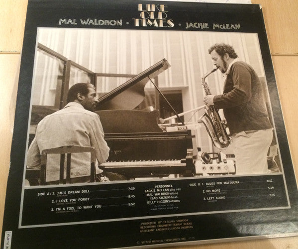 Mal Waldron • Jackie McLean - Like Old Times (LP, Album)