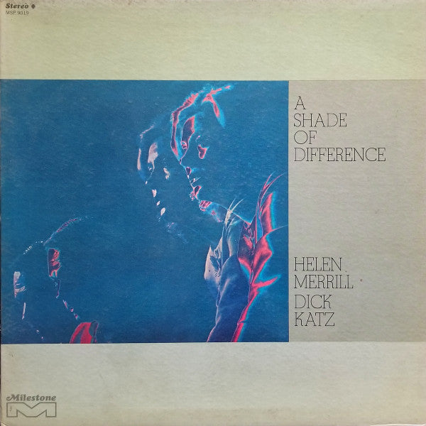 Helen Merrill / Dick Katz - A Shade Of Difference (LP, Album, Gat)