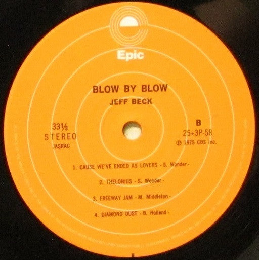 Jeff Beck - Blow By Blow (LP, Album, RE)