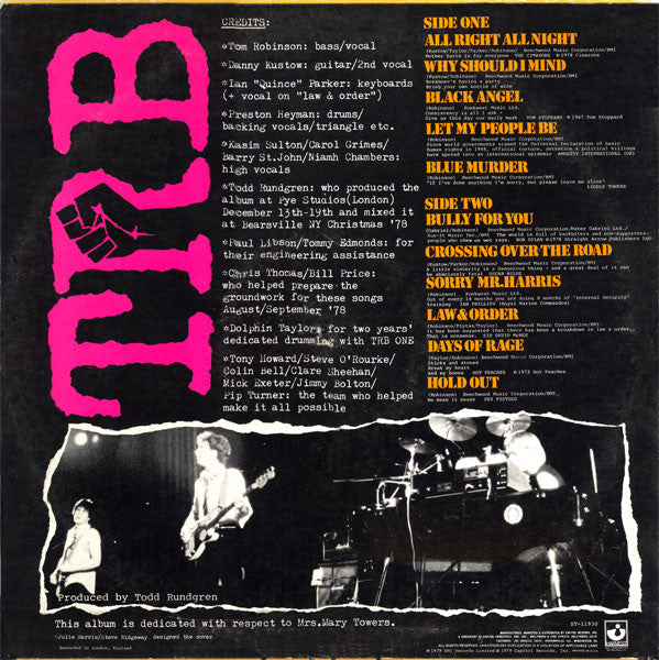 Tom Robinson Band - TRB Two (LP, Album, Win)