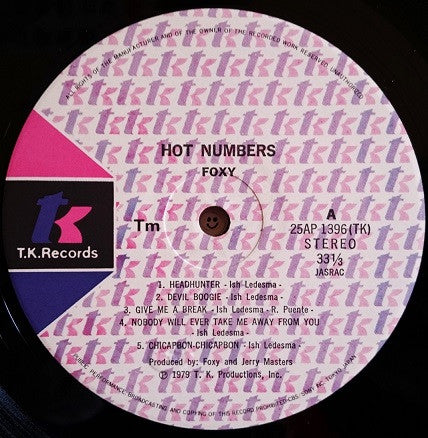 Foxy - Hot Numbers (LP, Album)