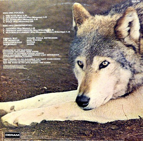 Darryl Way's Wolf - Canis Lupus (LP, Album, Gat)