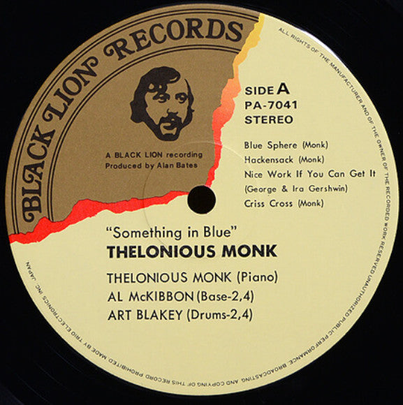 Thelonious Monk - Something In Blue (LP, Album, RE)