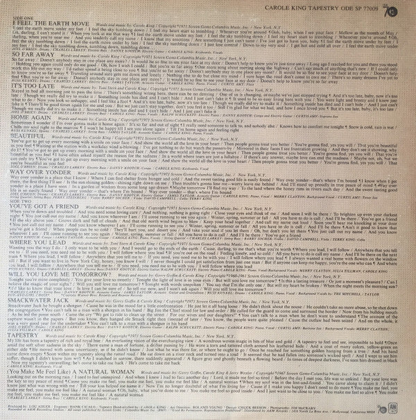 Carole King - Tapestry (LP, Album, Mon)