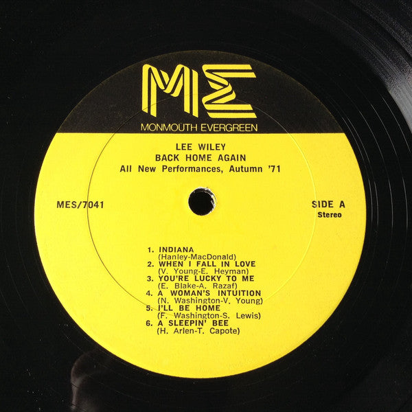 Lee Wiley - Back Home Again (LP, Album)
