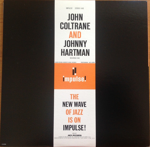 John Coltrane - John Coltrane And Johnny Hartman(LP, Album, RE, Gat)