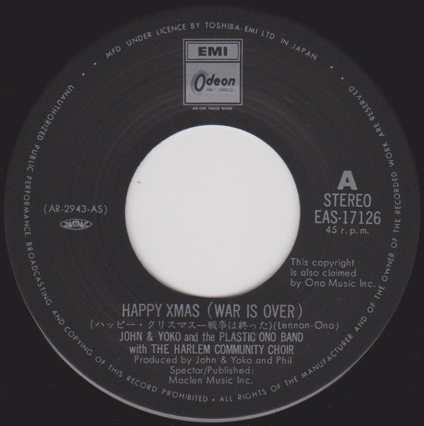 John Lennon & Yoko Ono - Happy Xmas (War Is Over) / Listen, The Sno...