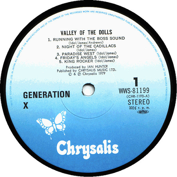 Generation X (4) = ジェネレーションX* - Valley Of The Dolls = 人形の谷 (LP, Album)