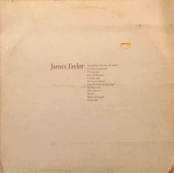 James Taylor (2) - James Taylor's Greatest Hits (LP, Comp, Win)