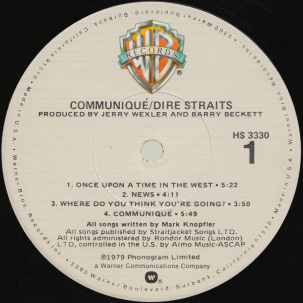 Dire Straits - Communiqué (LP, Album, Los)