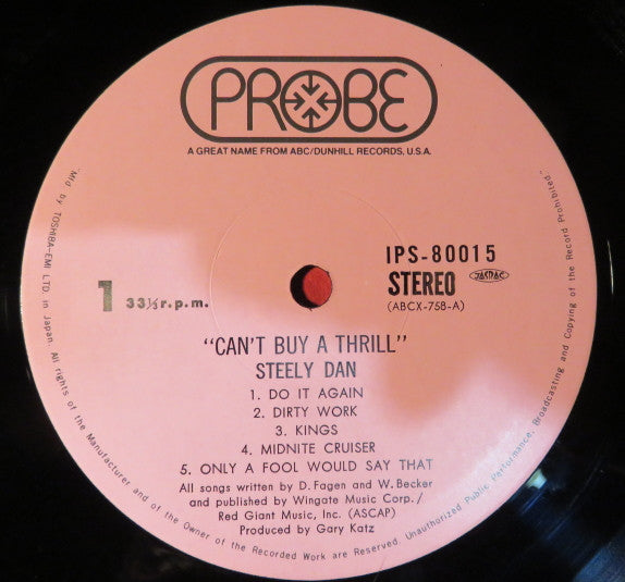 Steely Dan - Can't Buy A Thrill (LP, Album, RE, Gat)