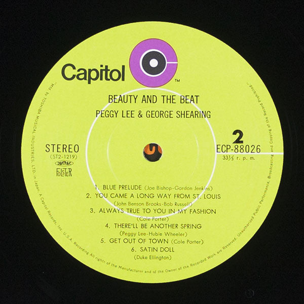 Peggy Lee / George Shearing - Beauty And The Beat! (LP, Album)