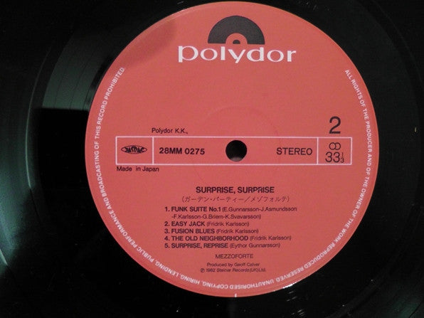 Mezzoforte - Surprise Surprise (LP, Album)