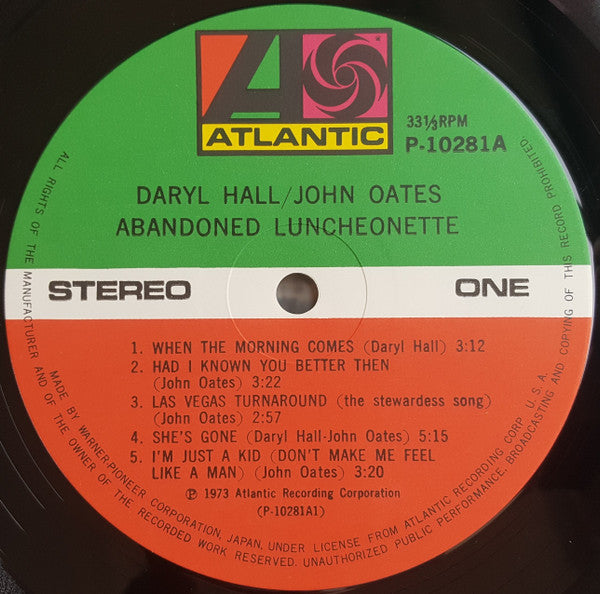Daryl Hall & John Oates - Abandoned Luncheonette = アバンダンド・ランチョネット(L...