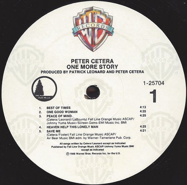 Peter Cetera - One More Story (LP, Album)