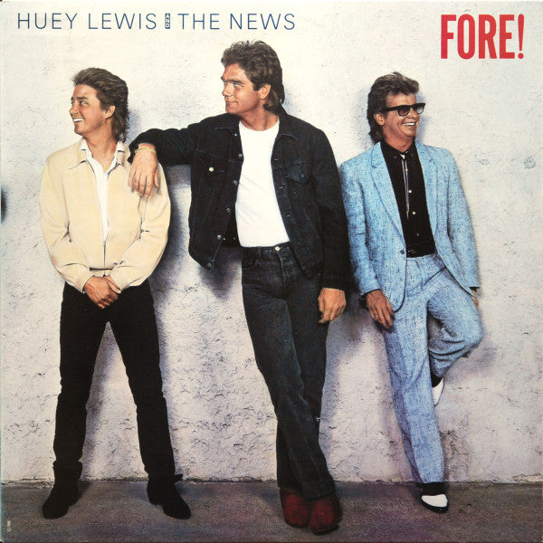 Huey Lewis And The News* - Fore! (LP, Album, Pit)