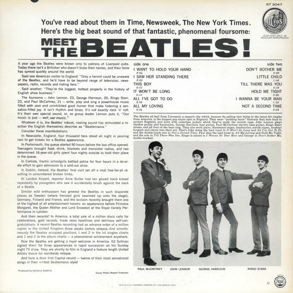 The Beatles - Meet The Beatles! (LP, Album, RE, Win)
