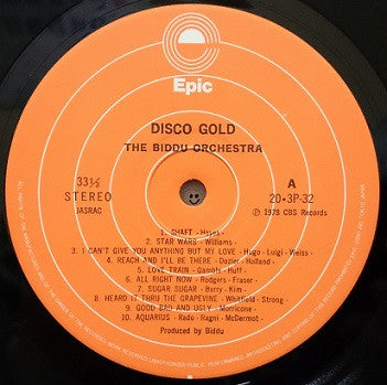 The Biddu Orchestra* - Disco Gold (LP, Album, P/Mixed)