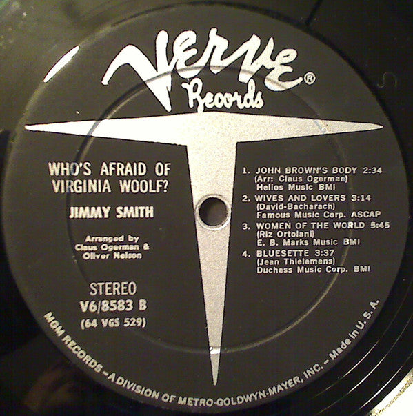 Jimmy Smith - Who's Afraid Of Virginia Woolf? (LP, Album)