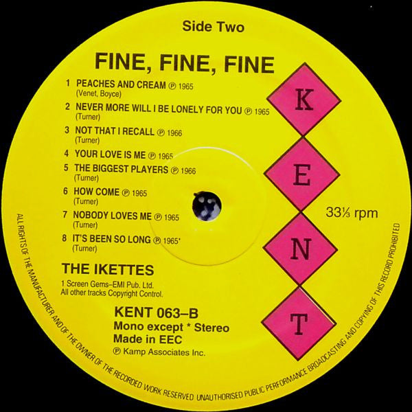 The Ikettes - Fine Fine Fine (LP, Comp, RE)