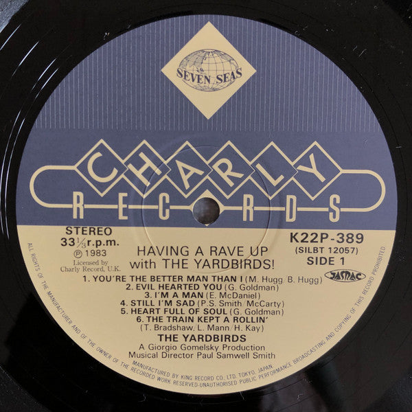 The Yardbirds - Having A Rave Up With The Yardbirds (LP, Album, RE)