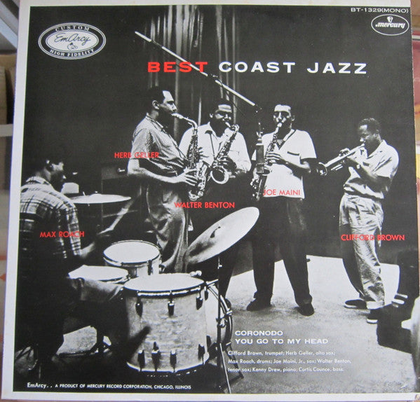 Max Roach - Best Coast Jazz(LP, Album, Mono)