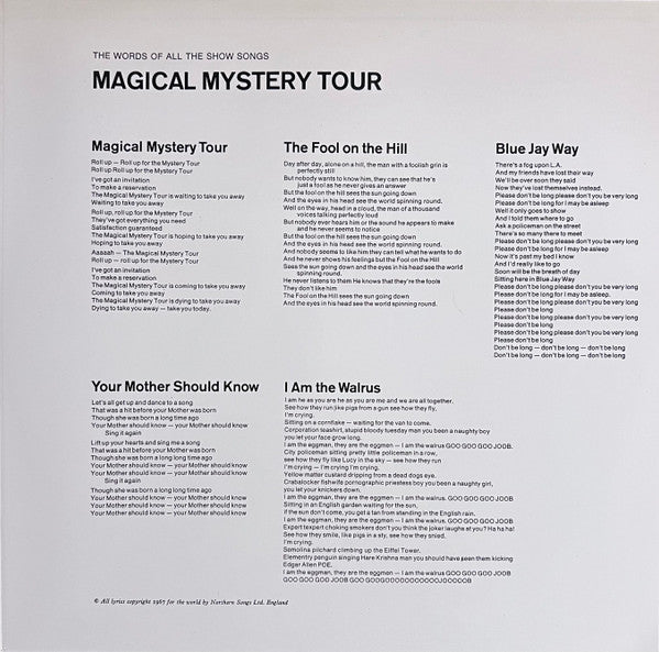 The Beatles - Magical Mystery Tour = マジカル・ミステリー・ツアー(LP, Album, RE, ...