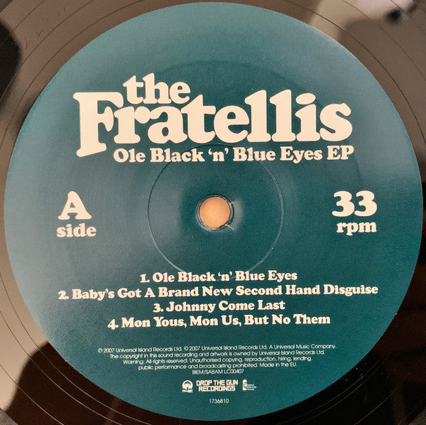 The Fratellis - Ole Black 'n' Blue Eyes EP (12"", S/Sided, EP, Etch)
