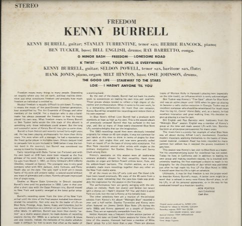 Kenny Burrell - Freedom (LP, Album, Ltd)