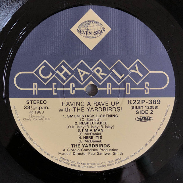 The Yardbirds - Having A Rave Up With The Yardbirds (LP, Album, RE)