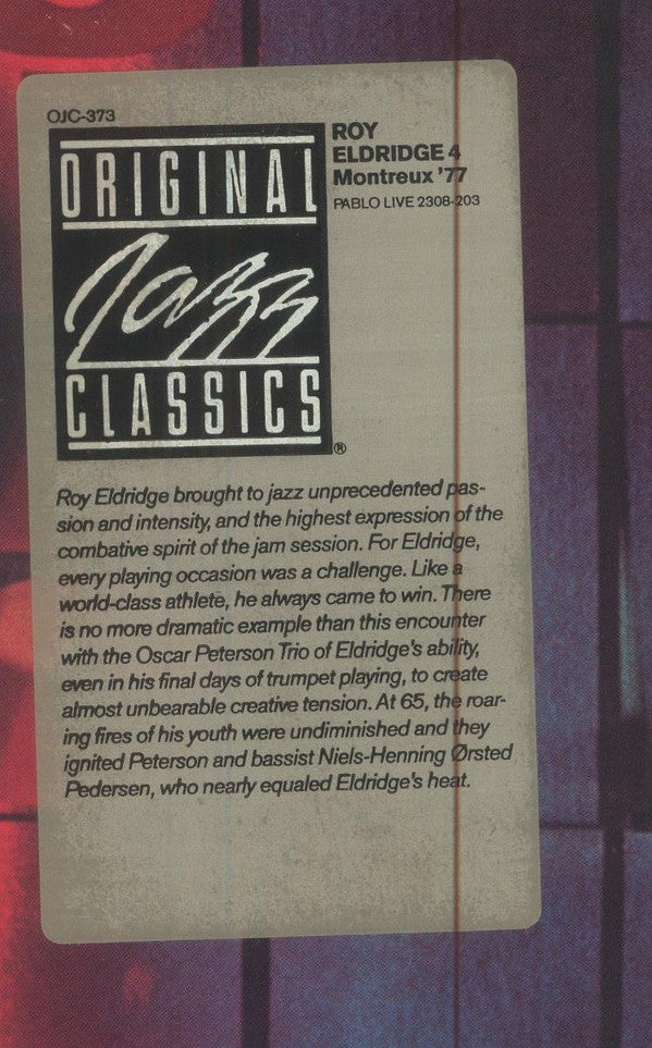 Roy Eldridge 4 - Montreux '77 (LP, Album, RE)