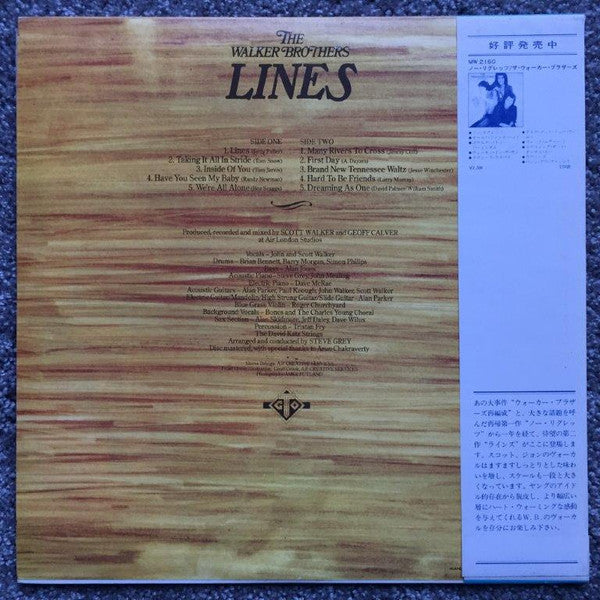 The Walker Brothers - Lines (LP, Album)