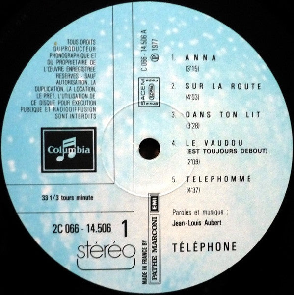 Téléphone - Téléphone (LP, Album)