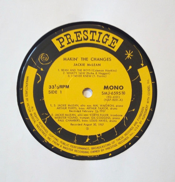 Jackie McLean - Makin' The Changes (LP, Album, Mono, RE)