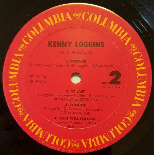 Kenny Loggins - Vox Humana (LP, Album, Car)