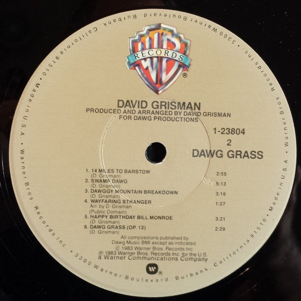 David Grisman - Dawg Jazz / Dawg Grass (LP, Album, Win)