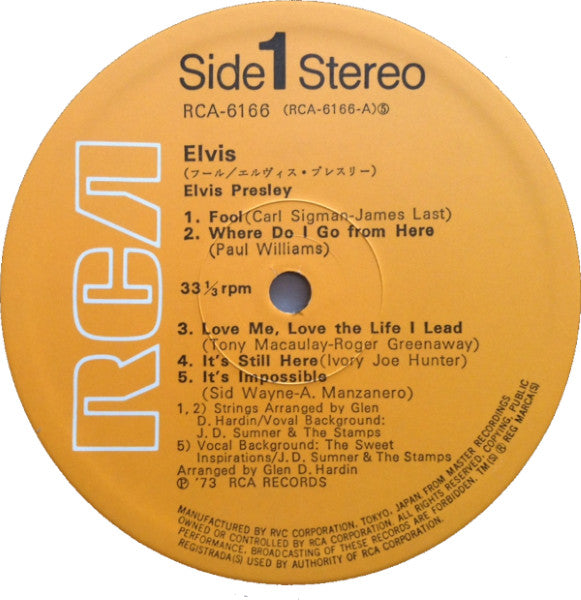 Elvis Presley - Elvis (LP, Album)