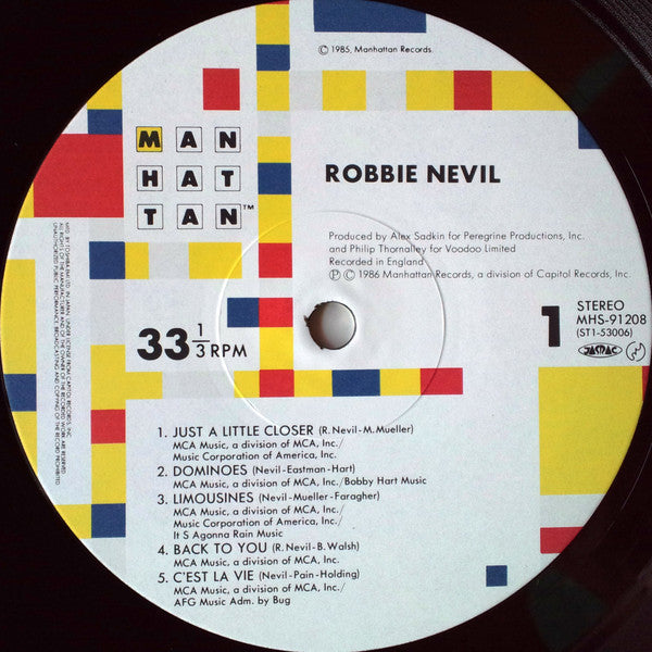 Robbie Nevil - Robbie Nevil (LP, Album)