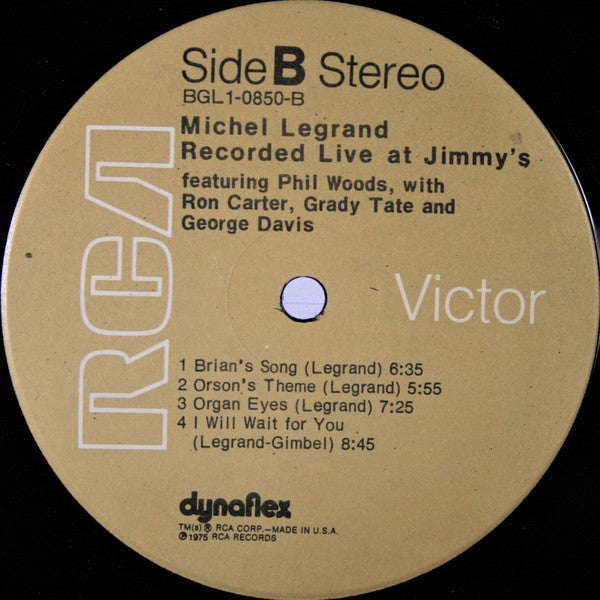 Michel Legrand - Recorded Live At Jimmy's(LP, Album)