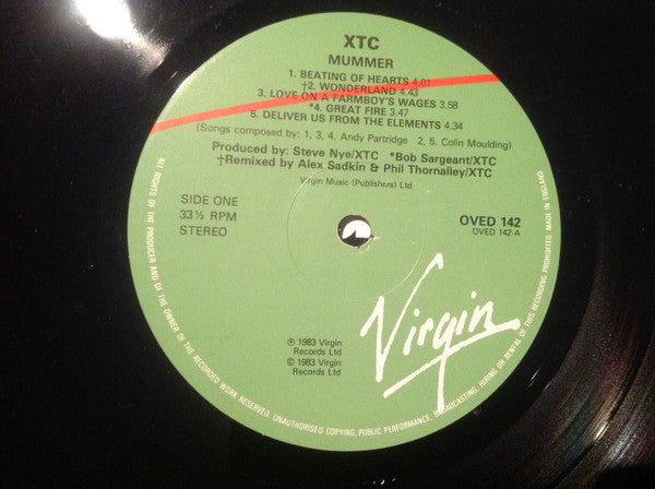 XTC - Mummer (LP, Album, RE)