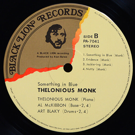 Thelonious Monk - Something In Blue (LP, Album, RE)