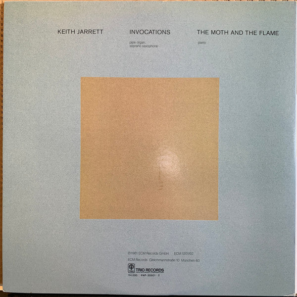 Keith Jarrett - Invocations / The Moth And The Flame(2xLP, Album, Gat)